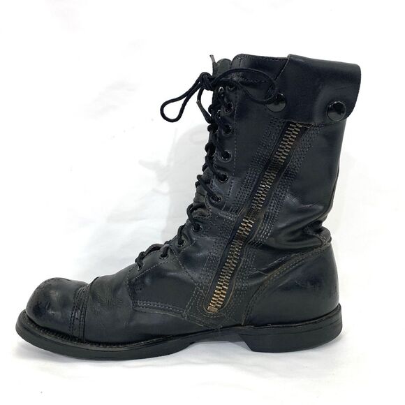 Bates Floataways Leather Military Paratrooper Combat Boots 10” Zip Mens 10.5 D main image 8